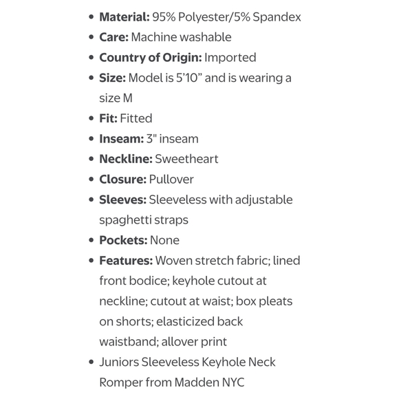 Madden NYC Sleeveless Keyhole Romper Orange Birds Of Paradise Size S - Picture 7 of 16